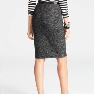 Ann Taylor petite wool cotton blend pencil skirt $90